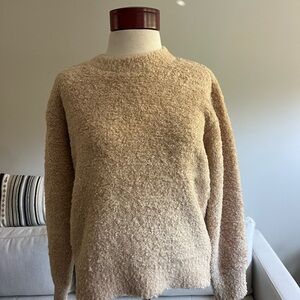 Ann Taylor Cream Crew Neck Sweater
